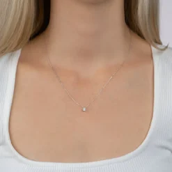 Maison de la Bijouterie Collier Et Pendentif<Collier Femme Sensimio VW30W445 Argent