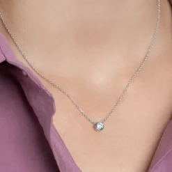 Maison de la Bijouterie Collier Et Pendentif<Collier Femme Sensimio VWZ4W040 Argent