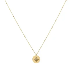 Pierre Lannier Bijoux Collier Et Pendentif<Collier Femme Persea - BJ21A0201 Acier Doré