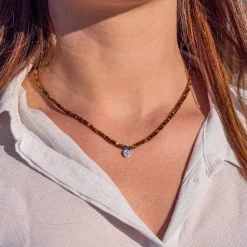 Sloya Collier Et Pendentif<Collier Femme Lumia Oeil de Tigre