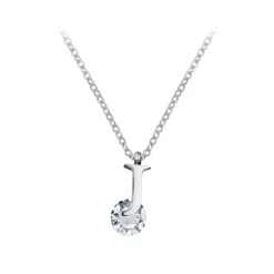 So Charm Bijoux Collier Et Pendentif<Collier Femme So Charm - B1498-J - Collier Initiale Argenté