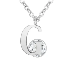 So Charm Bijoux Collier Et Pendentif<Collier Femme So Charm - B1498-G - Collier Initiale Argenté