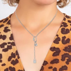 So Charm Bijoux Collier Et Pendentif<Collier Femme So Charm - B3031-ARGENT - Collier Cadenas Argenté