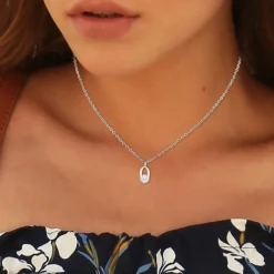 So Charm Bijoux Collier Et Pendentif<Collier Femme So Charm - B1498-O - Collier Initiale Argenté