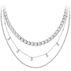 So Charm Bijoux Collier Et Pendentif<Collier Femme So Charm - B3172-ARGENT - Collier Mode Argenté