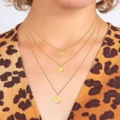 So Charm Bijoux Collier Et Pendentif<Collier Femme So Charm - BD2920-DORE-DIAMANT - Collier Mode Doré