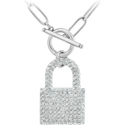 So Charm Bijoux Collier Et Pendentif<Collier Femme So Charm - B3139-ARGENT - Collier Cadenas Argenté