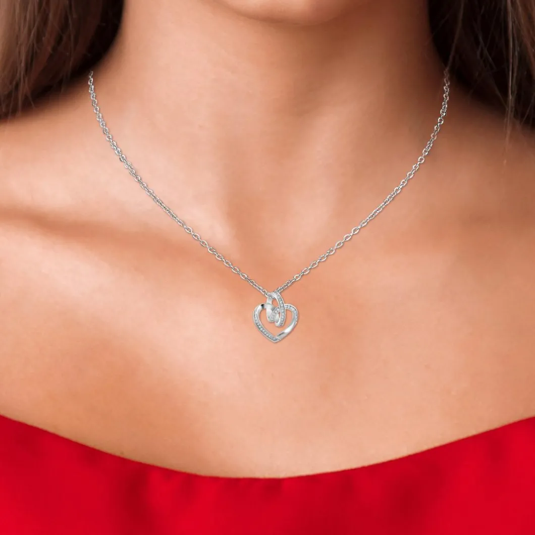 So Charm Bijoux Collier Et Pendentif<Collier Femme So Charm - B2809- - Collier Coeur é Argent