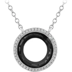 So Charm Bijoux Collier Et Pendentif<Collier Femme So Charm - B4234-NOIR - Collier Mode é Argent