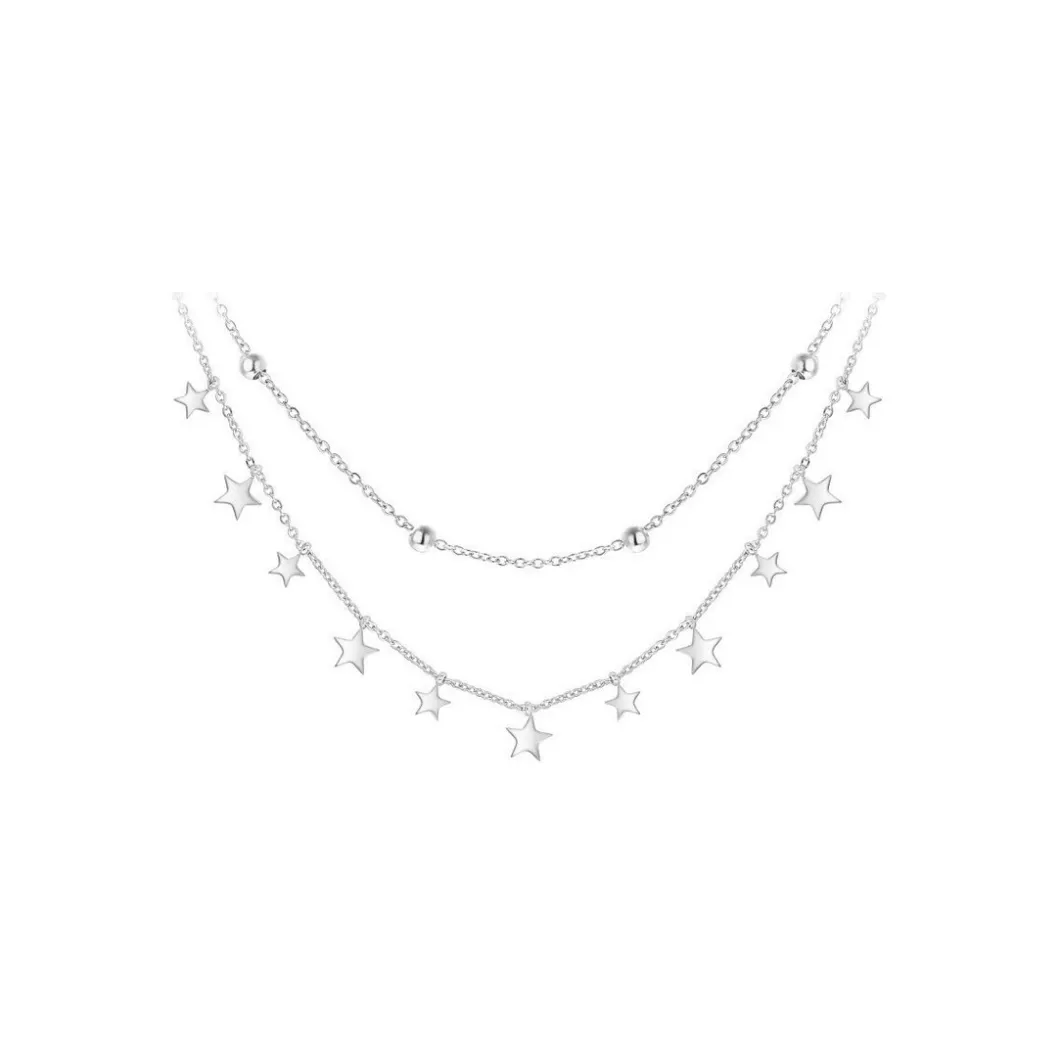 So Charm Bijoux Collier Et Pendentif<Collier Femme So Charm - B2263-ARGENT+B2370-ARGENT - Collier Mode Argenté