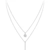 So Charm Bijoux Collier Et Pendentif<Collier Femme So Charm - BD2728-ARGENT-DIAMANT - Collier Mode Argenté