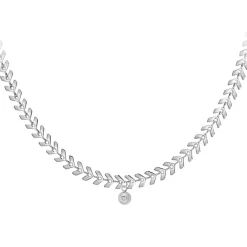 So Charm Bijoux Collier Et Pendentif<Collier Femme So Charm - BD2881-ARGENT-DIAMANT - Collier Mode Argenté