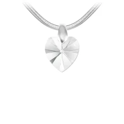 So Charm Bijoux Collier Et Pendentif<Collier Femme So Charm - B4248-CRYS+SN016 - Collier Coeur Argenté