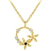 So Charm Bijoux Collier Et Pendentif<Collier Femme So Charm - BD3244-DORE-DIAMANT - Collier Mode Doré