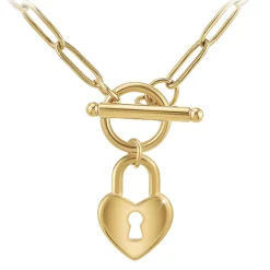So Charm Bijoux Collier Et Pendentif<Collier Femme So Charm - B3230-DORE - Collier Coeur Doré