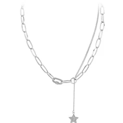 So Charm Bijoux Collier Et Pendentif<Collier Femme So Charm - B3248-ARGENT - Collier Mode Argenté