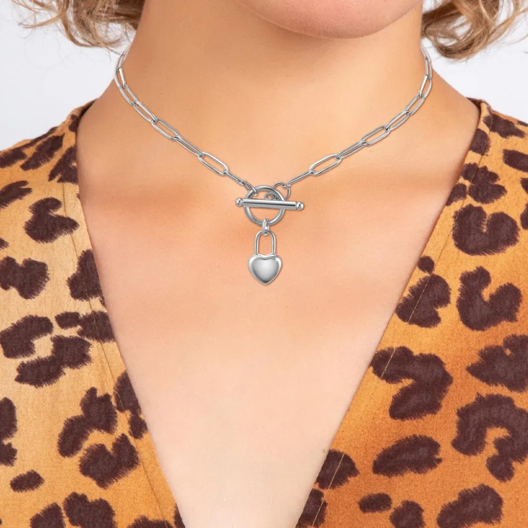 So Charm Bijoux Collier Et Pendentif<Collier Femme So Charm - B3229- - Collier Coeur é Argent