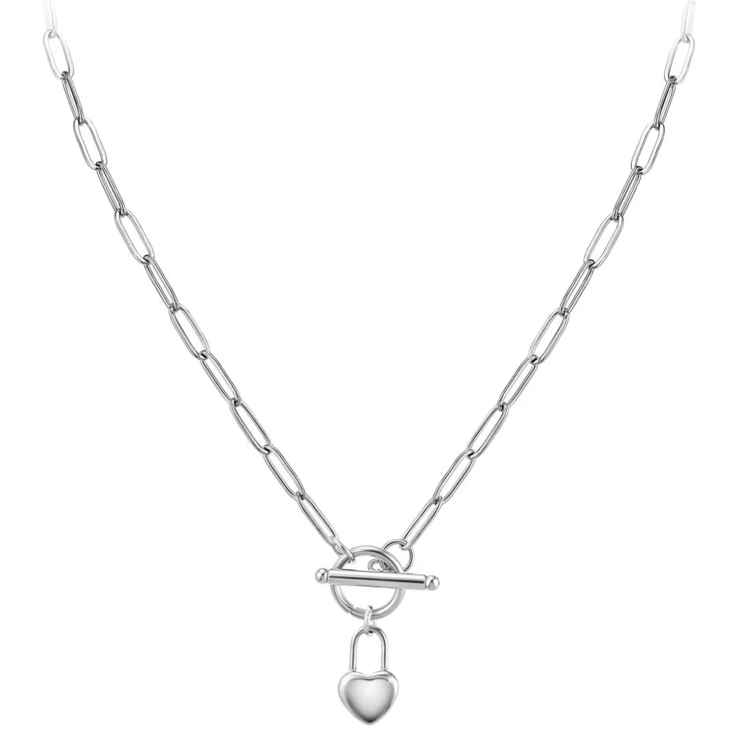 So Charm Bijoux Collier Et Pendentif<Collier Femme So Charm - B3229- - Collier Coeur é Argent