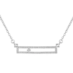 So Charm Bijoux Collier Et Pendentif<Collier Femme So Charm - BD3305-ARGENT-DIAMANT - Collier Mode Argenté