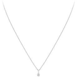 So Charm Bijoux Collier Et Pendentif<Collier Femme So Charm - B1498-I - Collier Initiale Argenté