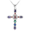 So Charm Bijoux Collier Et Pendentif<Collier Femme So Charm - B2684 - Collier Croix Argenté