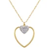So Charm Bijoux Collier Et Pendentif<Collier Femme So Charm - B3408-DORE-BLANC - Collier Coeur Doré