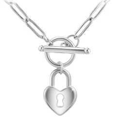 So Charm Bijoux Collier Et Pendentif<Collier Femme So Charm - B3230- - Collier Coeur é Argent