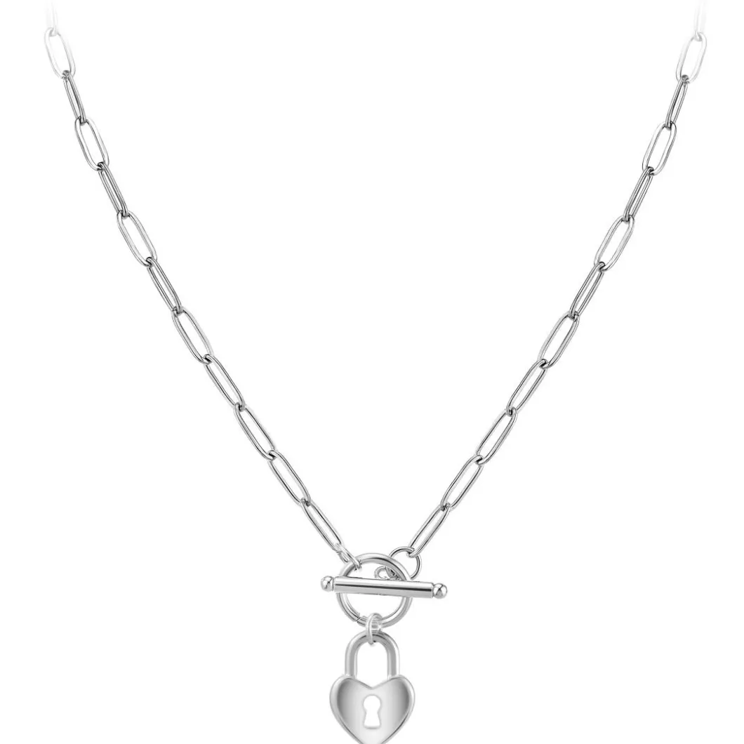 So Charm Bijoux Collier Et Pendentif<Collier Femme So Charm - B3230- - Collier Coeur é Argent