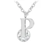 So Charm Bijoux Collier Et Pendentif<Collier Femme So Charm - B1498-P - Collier Initiale Argenté
