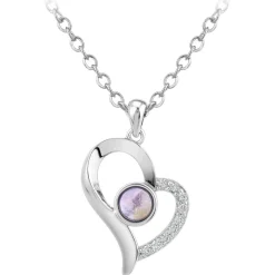 So Charm Bijoux Collier Et Pendentif<Collier Femme So Charm - B4232-ARGENT - Collier Coeur Argenté