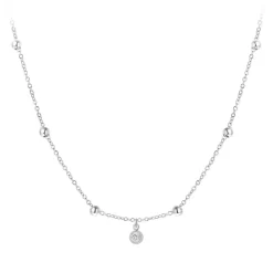 So Charm Bijoux Collier Et Pendentif<Collier Femme So Charm - BD2370-ARGENT-DIAMANT - Collier Mode Argenté
