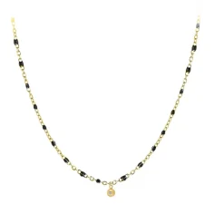 So Charm Bijoux Collier Et Pendentif<Collier Femme So Charm - BD2394-NOIR-DIAMANT - Collier Mode Doré
