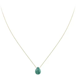 So Charm Bijoux Collier Et Pendentif<Collier Femme So Charm - B2498-MALACHITE - Collier Mode Doré Vert