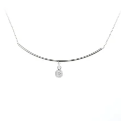 So Charm Bijoux Collier Et Pendentif|Boucles D'Oreilles<Collier Femme So Charm - BD4183-ARGENT-DIAMANT - Collier Mode Argenté