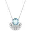 Swarovski Collier Et Pendentif<Collier Femme Idyllia E - 5689195 bleu,argent