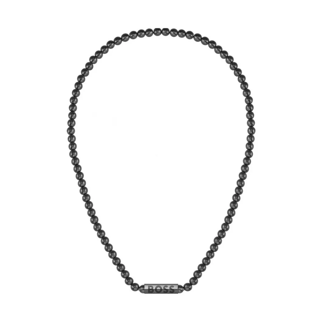 Boss Bijoux Collier Et Pendentif<Collier Homme Sphere Metal - 1580657 Acier Noir