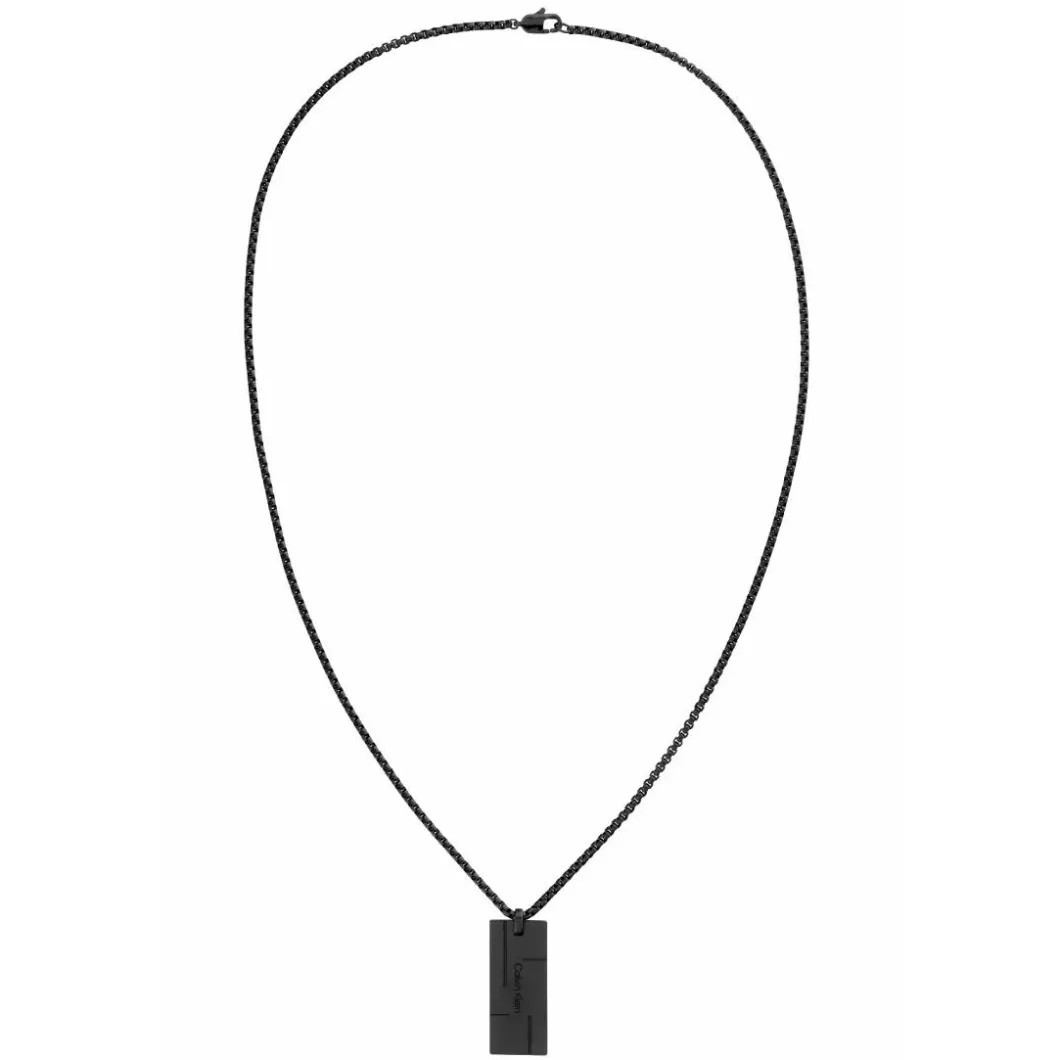 Calvin Klein Bijoux Collier Et Pendentif<Collier Homme - 35000059 Acier Noir
