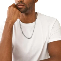 Diesel Bijoux Collier Et Pendentif<Collier Homme - DX1497040 - Acier Argent