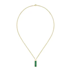 Lacoste Collier Et Pendentif<Collier Homme Fence - 2040325 Acier Doré, Vert