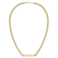 Lacoste Collier Et Pendentif<Collier Homme Script - 2040475 Acier Doré, Vert