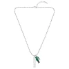 Lacoste Collier Et Pendentif<Collier Homme Umpire - 2040487 Acier Doré, Vert