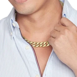 Tommy Hilfiger Bijoux Collier Et Pendentif<Collier Homme Tommy Hilfiger Wild - 2790636 Acier Doré
