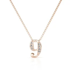 MYC-Paris Collier Et Pendentif<Collier Number 9 Finition Or Rose