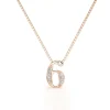 MYC-Paris Collier Et Pendentif<Collier Number 6 Finition Or Rose