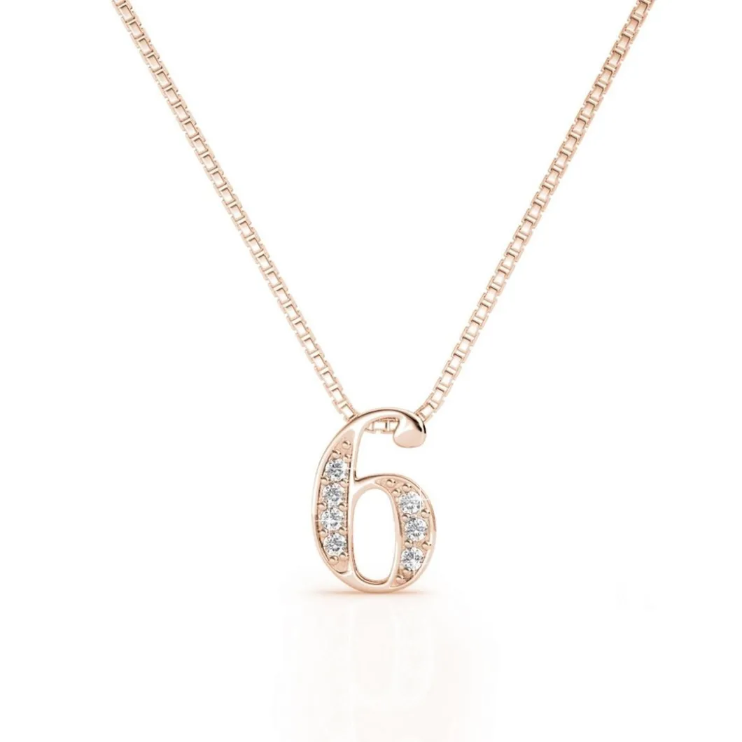 MYC-Paris Collier Et Pendentif<Collier Number 6 Finition Or Rose