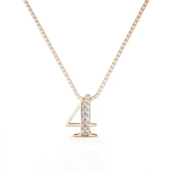 MYC-Paris Collier Et Pendentif<Collier Number 4 Finition Or Rose