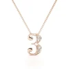 MYC-Paris Collier Et Pendentif<Collier Number 3 Finition Or Rose