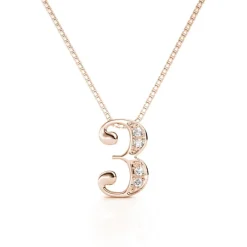 MYC-Paris Collier Et Pendentif<Collier Number 3 Finition Or Rose