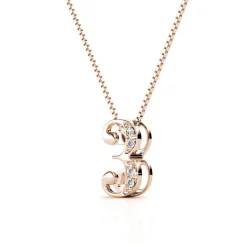 MYC-Paris Collier Et Pendentif<Collier Number 3 Finition Or Rose