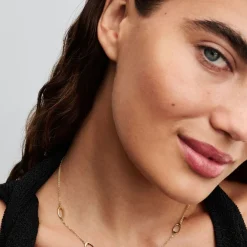 Pandora Collier Et Pendentif<Collier Ovale de Forme Organique & Perle de Culture d'Eau Douce Traitée